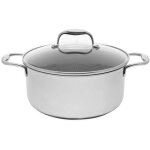 Marmite traditionnelle kohersen noire cube 4, 9 l 24 cm rev�tement antiadh�sif