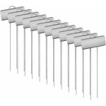 Marqueurs etiquettes plante de p�pini�re, 12 pcs etiquette jardin m�tal durable antirouille �tiquettes ...