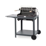 Le marquier - barbecue  charbon + chariot exclusive mendy 54 x 32 - ardoise
