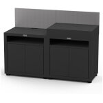 Le marquier - cuisine 2 elements avec credences - noir