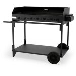 Plancha gaz exception pakita 4105 + chariot noir - le marquier