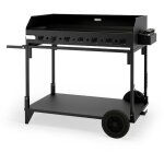 Plancha gaz exception pakita 4105 + chariot noir - le marquier