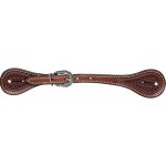 Pour en savoir plus :, marron 04: bretelles pour �perons western avec d�coration basket - ball