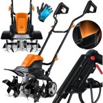 Motobineuse lectrique 1500 watt 40cm largeur de travail 20cm profondeur de travail houe de sol fraise ...