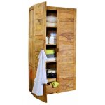 Armoire penderie 96x61 palissandre huil brun nature brown 501