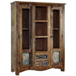 Buffet 115x40 bois de rcupration laqu multicolore nature of spirit 21