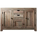 Buffet 130x45 palissandre huil� gris taupe nature grey 86