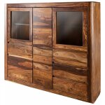 Buffet en bois de sheesham 166x40x145 cir noisette toronto 204