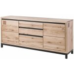 Massivmoebel24 - buffet 190x45 chne sauvage huil bianco villanders 251