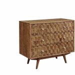 Massivmoebel24 - commode 88x42 acacia laqué bois naturel mosayk 107 Massivmoebel24 - commode 88x42 acacia laqué bois naturel mosayk 107
