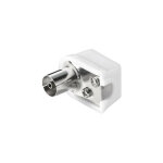 Prise tv coaxial master femelle 9. 5 mm blanc 00593 - f