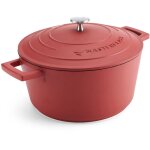 Masterclass casserole avec couvercle, moyenne 4l / 24 cm, fonte d'aluminium l�g�re, convient pour le ...