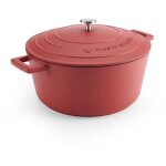 Masterclass grande casserole avec couvercle 5 l / 28 cm, fonte d'aluminium l�g�re, convient pour l'induction, ...
