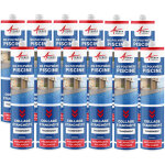 Arcane industries - mastic piscine, colle et tanchit, pvc, carrelage - 290 ml x 12 transparent