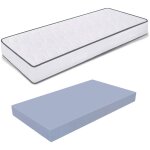 Miasuite - matelas 100x190 hauteur 10 cm - waterfoam, pliable, pour lit de camp primavera h10