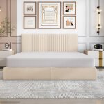 Hommoo - matelas 140 x 200 cm, couvre - lit avec particules et poignes antidrapantes, respirant et ...