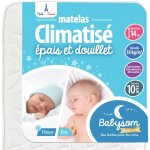 Babysom - matelas bébé climatisé eté / hiver - 70 x 140cm - epaisseur 14cm - anti acarien - fabrication ... Babysom - matelas bébé climatisé eté / hiver - 70 x 140cm - epaisseur 14cm - anti acarien - fabrication ...