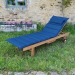 Matelas bleu marine pour bain de soleil