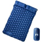 Matelas de camping autogonflant avec oreillers 2 personnes vidaxl