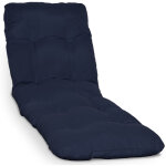 Beautissu - matelas coussin pour bain de soleil flair rl bleu fonc�, 190x60x8 cm