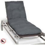 Matelas coussin pour bain de soleil flair rl graphite, 190x60x8 cm - beautissu