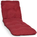Matelas coussin pour bain de soleil flair rl rouge, 190x60x8 cm - beautissu