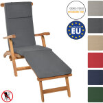Matelas coussin pour bain de soleil loftlux dc graphite, 175x45x5 cm - beautissu Matelas coussin pour bain de soleil loftlux dc graphite, 175x45x5 cm - beautissu