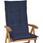 Matelas coussin pour chaise fauteuil de jardin terrasse loft hl bleu fonc - beautissu