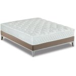 Provence literie - matelas 140x200 - hauteur 25, 5 cm - accueil moelleux - soutien ferme - 5 zones de ...