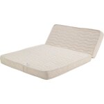 Matelas ferme pour bz 140x190 x 15 cm - dim assise 60 cm - dhoussable housse lavable - 5 zones de confort ...