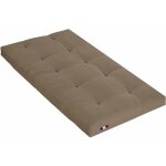 Terre de nuit - matelas futon coeur en mousse  mmoire de forme, taupe 90x190