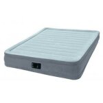 Matelas gonflable 2 places lectrique 'fibertech' 33cm gris