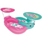 Matelas gonflable double bestway barbie parasol 178x170 cm set de deux matelas