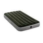 Matelas gonflable intex downy + gonfleur a pied intgr - 1 place large