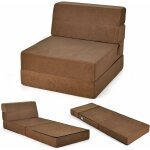 Matelas d'invit�s pliable 71x190 cm, matelas pliant 3 - en - 1 comme fauteuil bas epaisseur 15cm chauffeuse ...