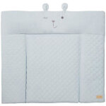 Matelas � langer rembourr� roba 'roba style' 85 x 75 cm bleu clair visage ourson benny