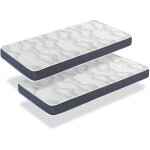 Xaluca - matelas lot 2 ergo confort 80x160 �paisseur 14 cm ? rembourrage super soft - juv�nil - id�al ...