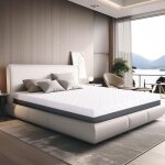 Tanhk - matelas � m�moire 120x200, 20cm, mi - ferme, orthop�dique, hypoallerg�nique, housse amovible, ...