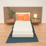 Miasuite - matelas 90x200 mousse  mmoire de forme, hauteur 20 cm - revtement aloe vera live