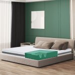 The white stone ? matelas m�moire de forme 160 x 200 cm ? hauteur 16 cm ? mousse antibact�rienne ? rev�tement ...