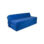 Viking choice - matelas pliable avec oreiller - housse lavable - 200cm x 120cm x 10cm - bleu foncé Viking choice - matelas pliable avec oreiller - housse lavable - 200cm x 120cm x 10cm - bleu foncé