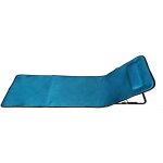 Matelas pliant bleu en acier avec coussin de merus