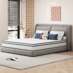 Matelas � ressorts 140 x 190 cm, 25 cm d'�paisseur, matelas � ressorts ensach�s 7 zones, fermet� mod�r�e, ...