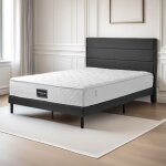 Matelas � ressorts 140 x 200 cm, 25 cm d'�paisseur, matelas � ressorts ensach�s 7 zones, fermet� mod�r�e, ...