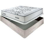 Matelas � ressorts ensach�s queen 28 cm accueil progressif + literie pliante en bois 3d respirant hauteur ...