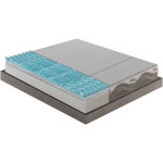 Matelas 120x190 pale en mousse à mémoire de forme et micro - ressorts en tissu thermosensible à 9 zones ... Matelas 120x190 pale en mousse à mémoire de forme et micro - ressorts en tissu thermosensible à 9 zones ...