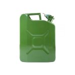 Matijardin - bidon de 10 litres acier arm�. jerrican m�tal vert olive pour hydrocarbures. type us