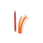 Fil nylon 75 brins de 2, 4 mm. carr�. orange. tube. fil d�broussailleuse