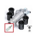 Matijardin - renvoi d'angle universel pour dbroussailleuse + adaptateur carr 5, 2 mm