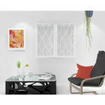 Paire de brise bise 45x90 cm maud gris, par soleil d'ocre